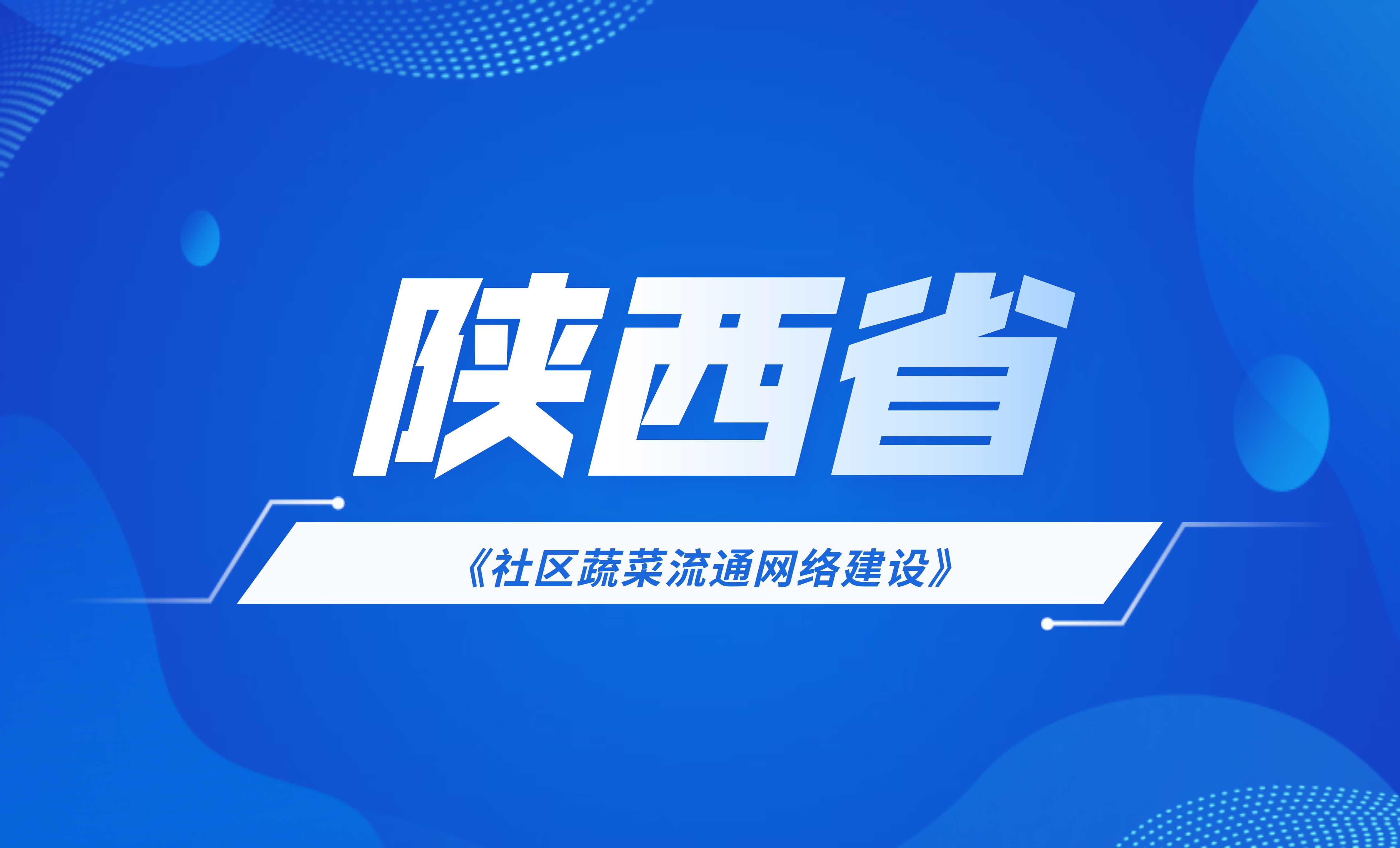 陜西省社區菜市場流通網絡建設