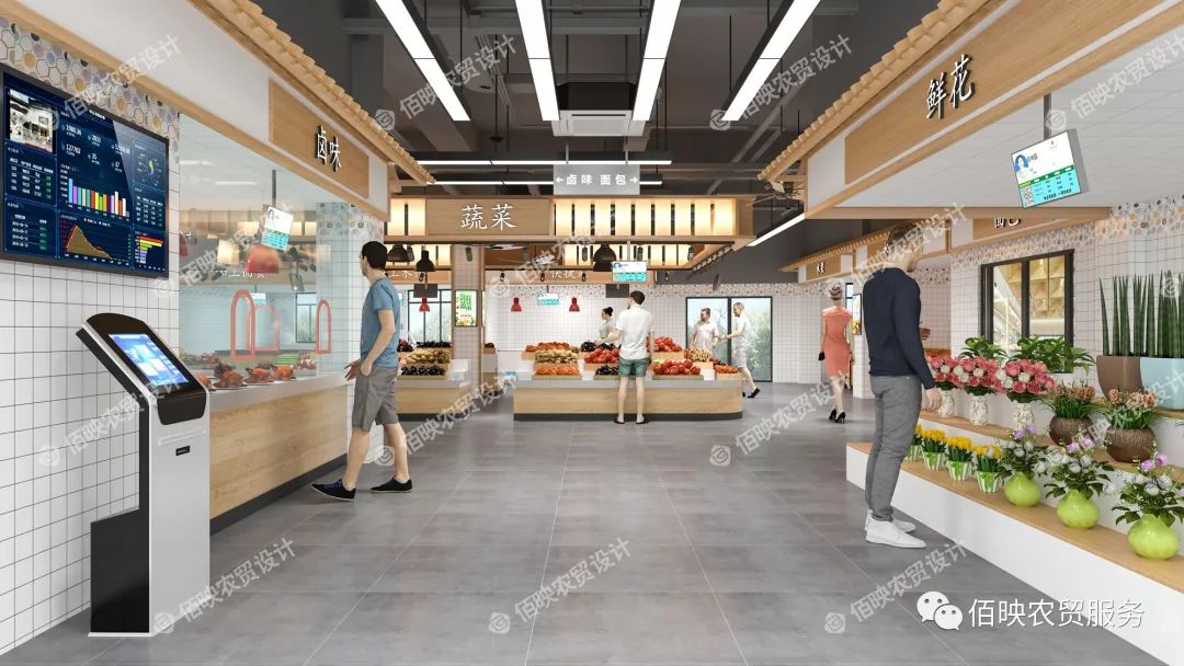 農(nóng)貿(mào)市場設(shè)計(jì)市場通道如何設(shè)計(jì)？