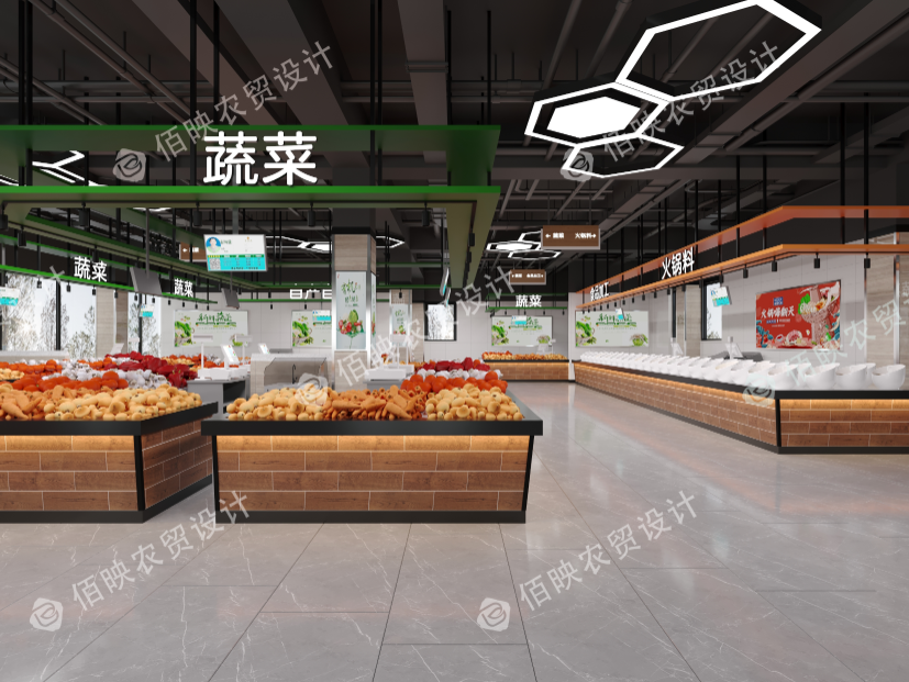 農貿市場攤位設計如何打造出特色攤位？