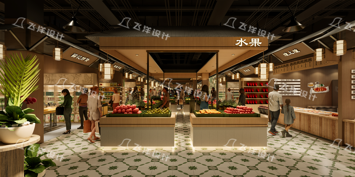 農貿市場設計案例_飛洋農貿市場設計