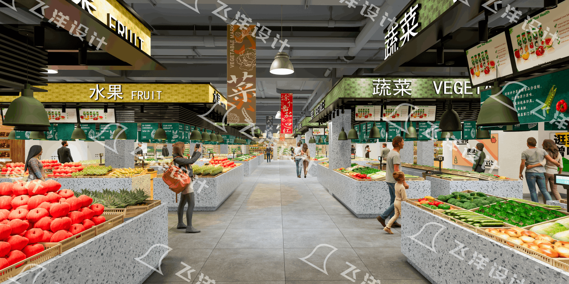 社區(qū)農(nóng)貿(mào)市場設(shè)計_鄰里中心設(shè)計